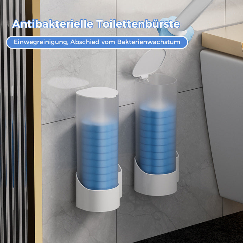 Disposable Toilet Brush — Pre-Filled Antibacterial Sponge Heads