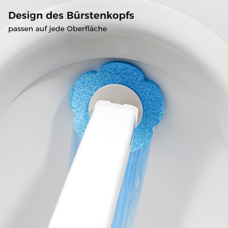 Disposable Toilet Brush — Pre-Filled Antibacterial Sponge Heads
