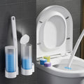 Disposable Toilet Brush — Pre-Filled Antibacterial Sponge Heads