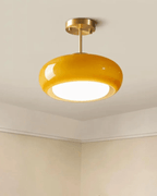 Aurelin By Elorin Inspired Gold Iron Glass Pendant Light