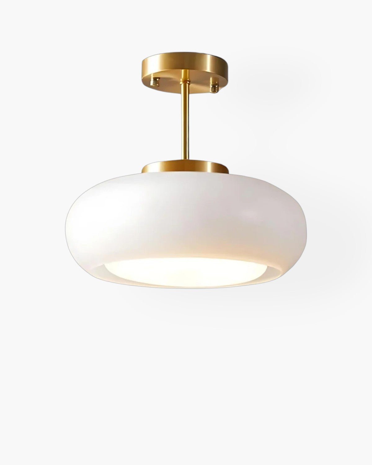 Aurelin By Elorin Inspired Gold Iron Glass Pendant Light