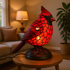 USB Powered Red Bird Night Light - Cozy Ambiance for Home Decor | Euroselle