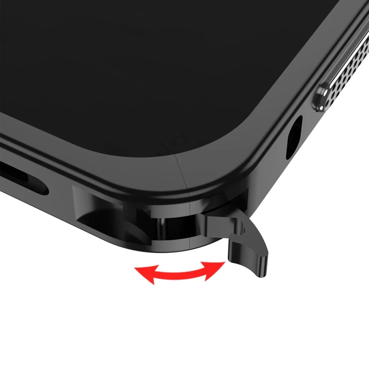 Kovový bumper pro Google Pixel 8/9/10/11 — ventilační otvory, ochrana fotoaparátu