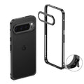 Kovový bumper pro Google Pixel 8/9/10/11 — ventilační otvory, ochrana fotoaparátu