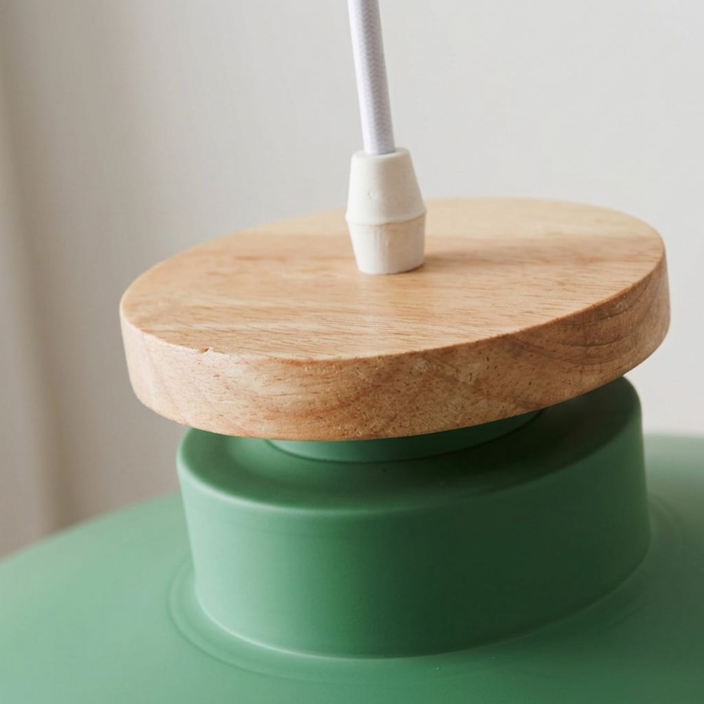 Scandinavian Natural Wood Pendant Ceiling Lamp