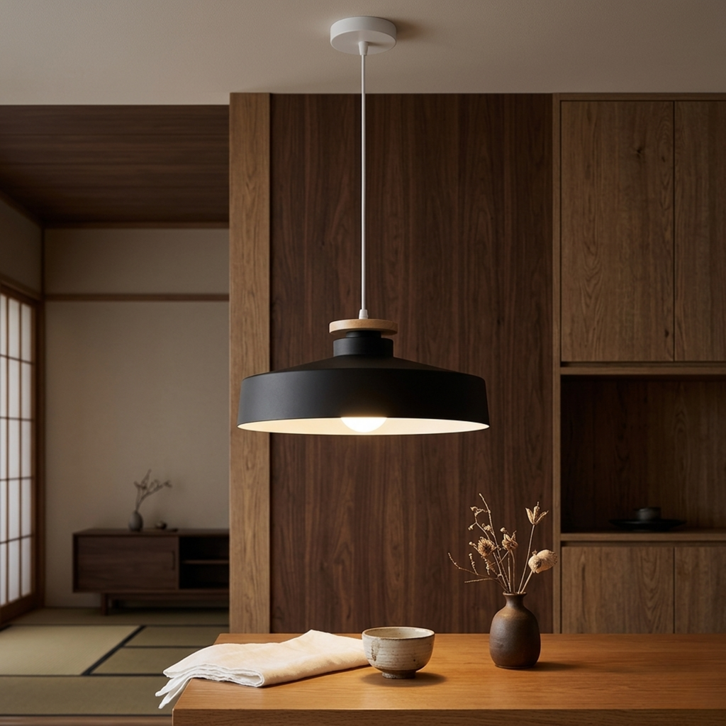 Scandinavian Natural Wood Pendant Ceiling Lamp