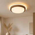 Bladlös LED-takfläkt med belysning — 48 cm i diameter, 14 cm tjocklek