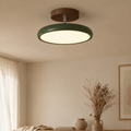 Rund retro-LED-taklampe — Vintage rund armatur