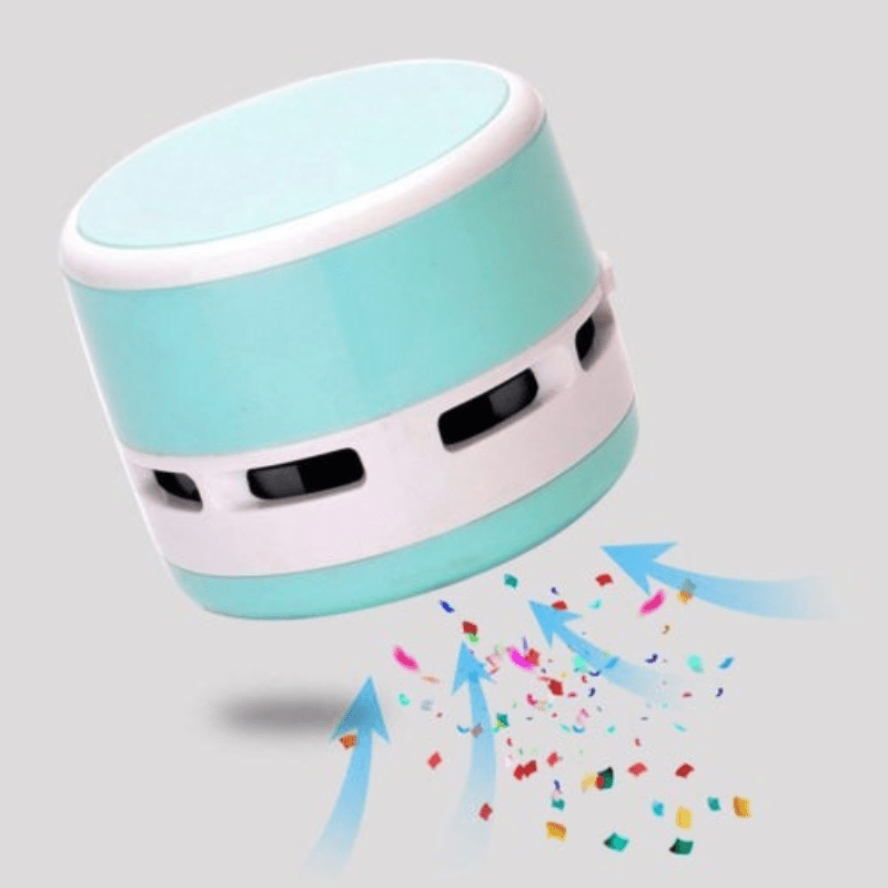 Aspirator portabil mini — design compact, accesoriu cu perie