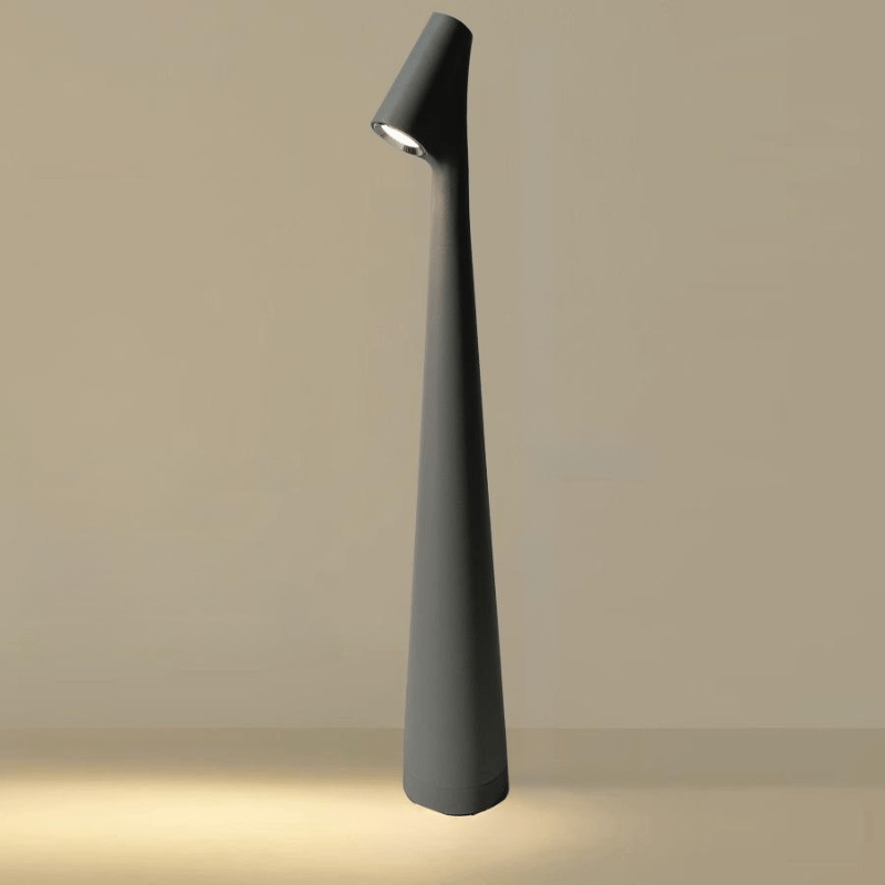 Stylish Rechargeable Metal Table Lamp — Cord-Free LED Warm Light