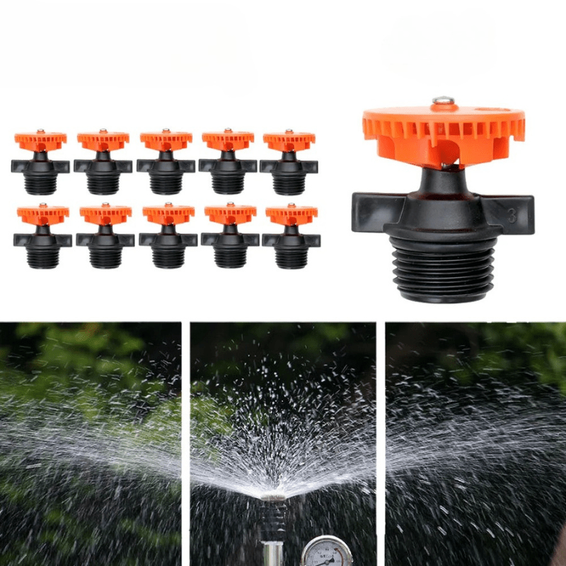 AeroFlow AquaSpin 360 asteen sadetinpää — 360 asteen kierto, kattava suihkutus