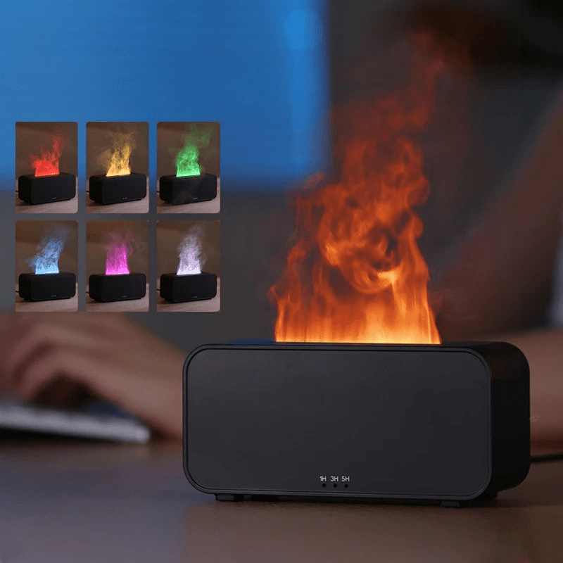 GlowMist Mini Ultrasonic Diffuser — LED Color Change, 14 × 6 × 7.4 cm Compact Profile