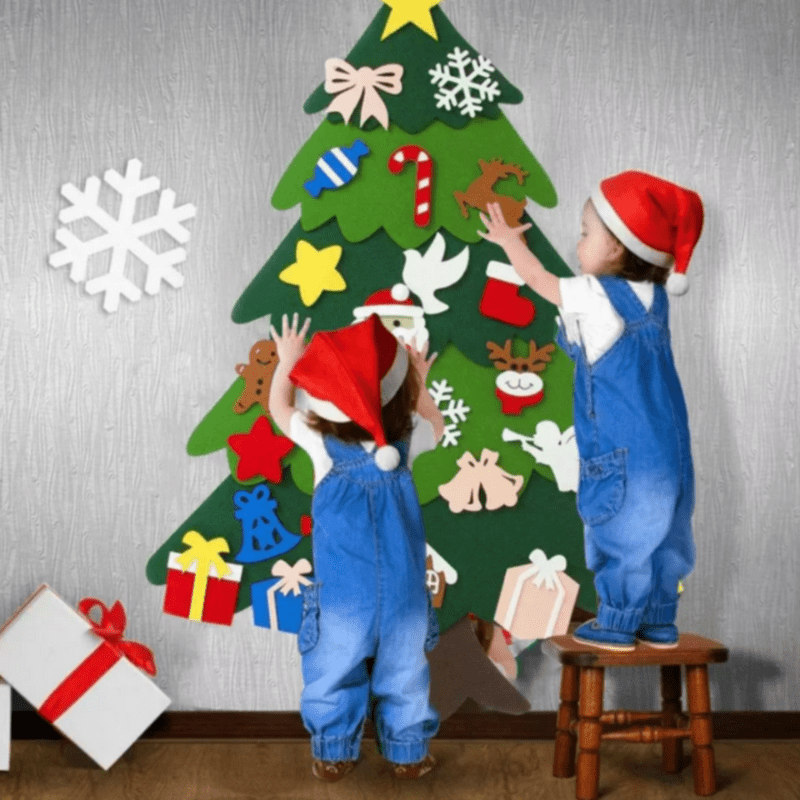 NovaCraft DIY-Weihnachtsbaum-Set - kreatives Design- und Spielaktivitätsset für Kinder