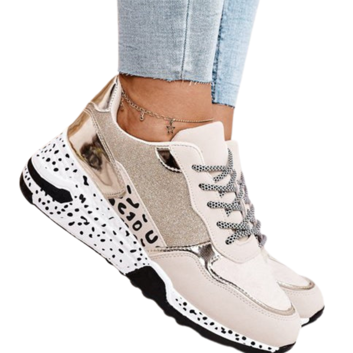 Zapatillas deportivas ligeras para mujer — Plantillas acolchadas, suela de goma antideslizante