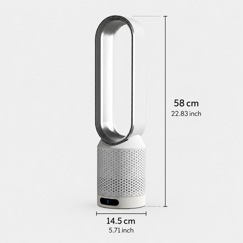 Enfriador de aire y purificador UV tres en uno — diseño compacto