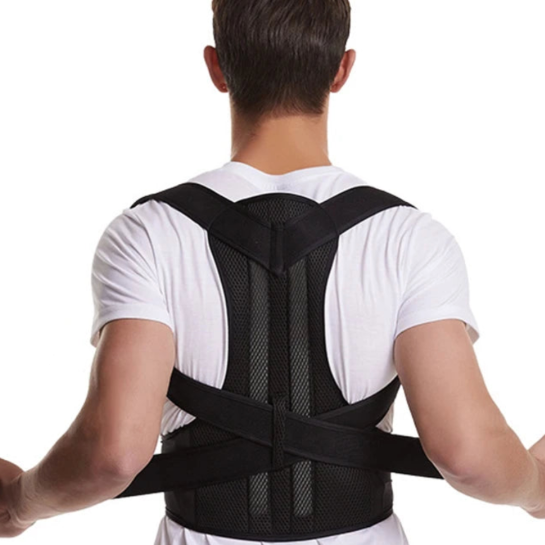 Adjustable Upper Back Posture Corrector — Breathable Mesh