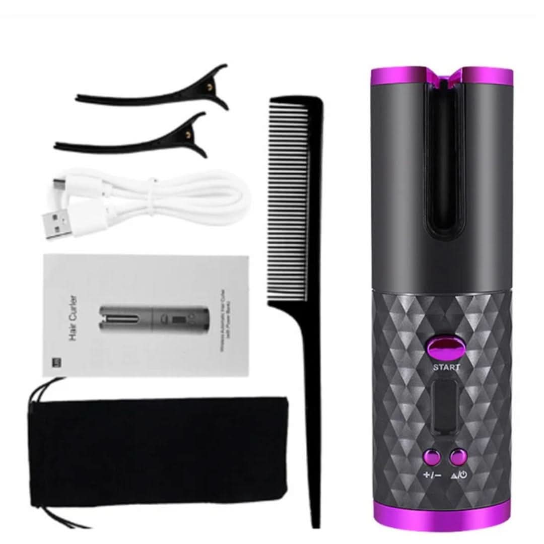 AeroCurl Cordless Auto Curler — Rechargeable, Portable Design