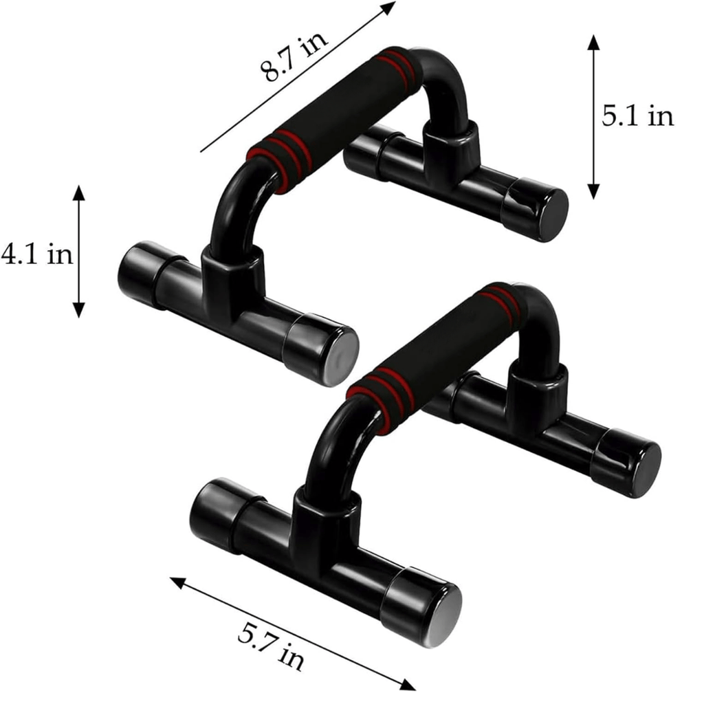 PivotFlex Ergonomiczne uchwyty do pompek — ustawienie przyjazne stawom, stabilna podstawa
