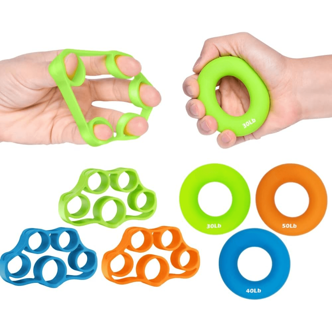 GripForge 6-Piece Hand Grip Strengthener Kit — Adjustable Resistance Training, Joint Pain Relief & Athletic Recovery