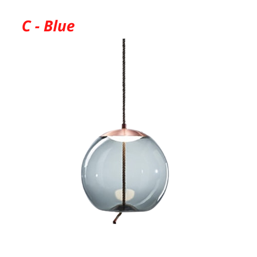 Nordic Rope & Glass Pendant Lights