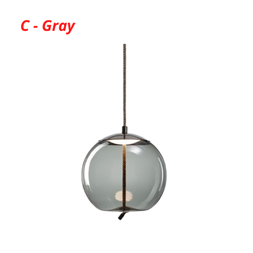 Nordic Rope & Glass Pendant Lights