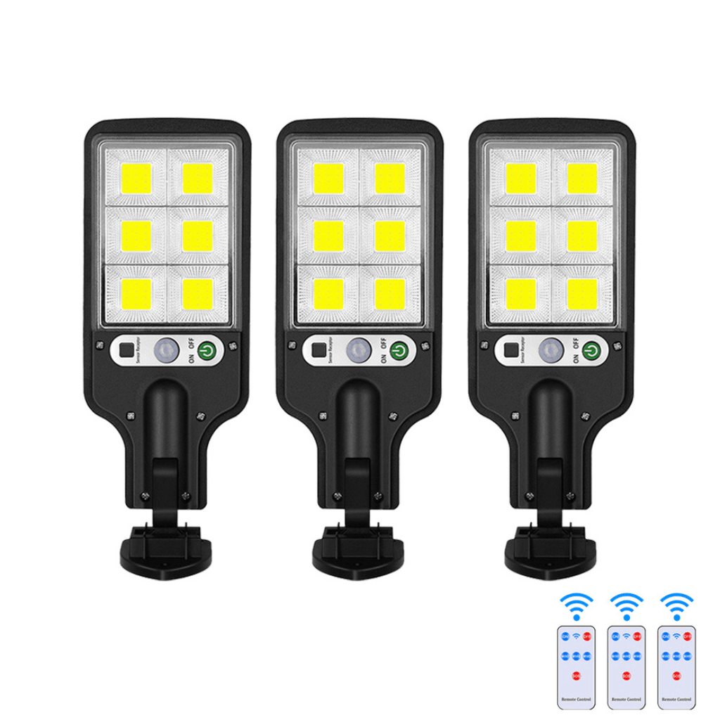 NovaLux 600 solcelledrevet LED-spotlight til utendørs bruk — innebygd bevegelsessensor