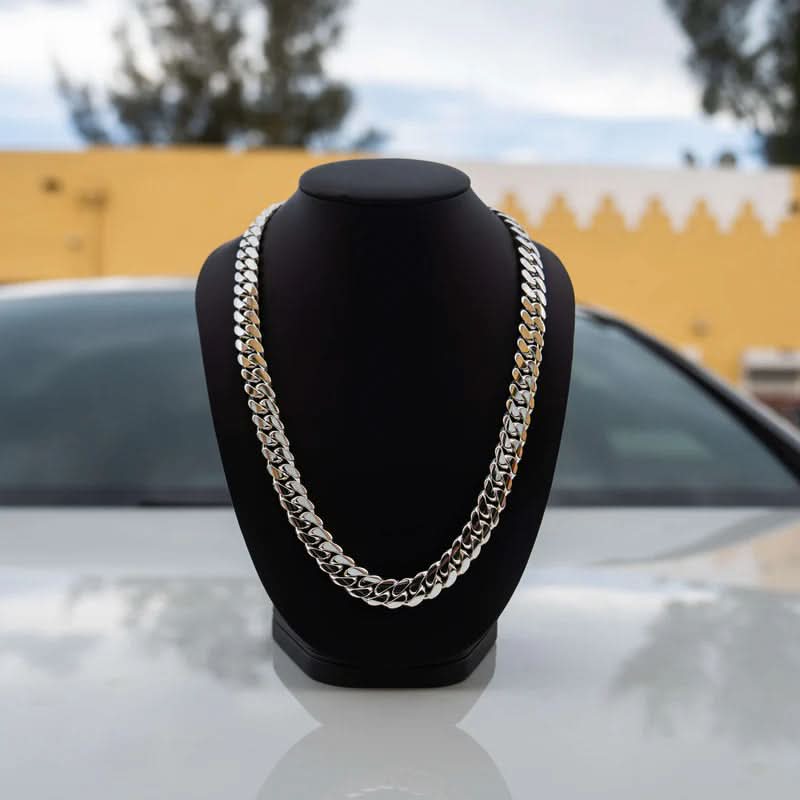 Náhrdelník z řetízku NovaPulse Miami Cuban Link 8 mm — Leštěný výrazný design