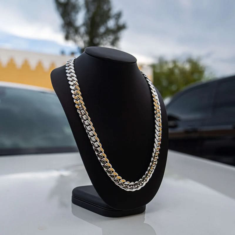 Náhrdelník z řetízku NovaPulse Miami Cuban Link 8 mm — Leštěný výrazný design
