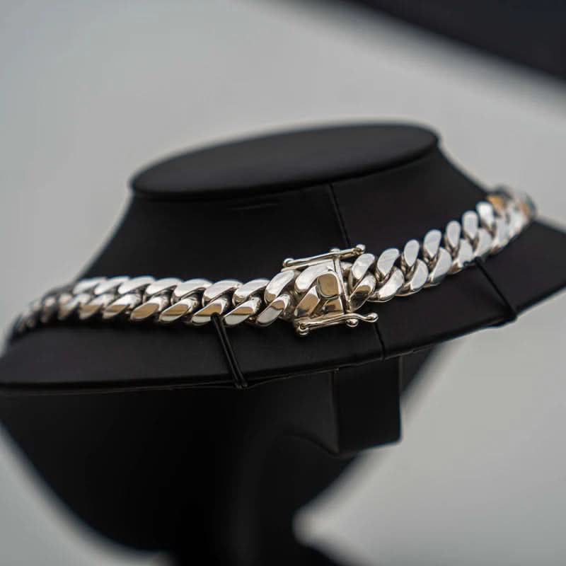 Náhrdelník z řetízku NovaPulse Miami Cuban Link 8 mm — Leštěný výrazný design