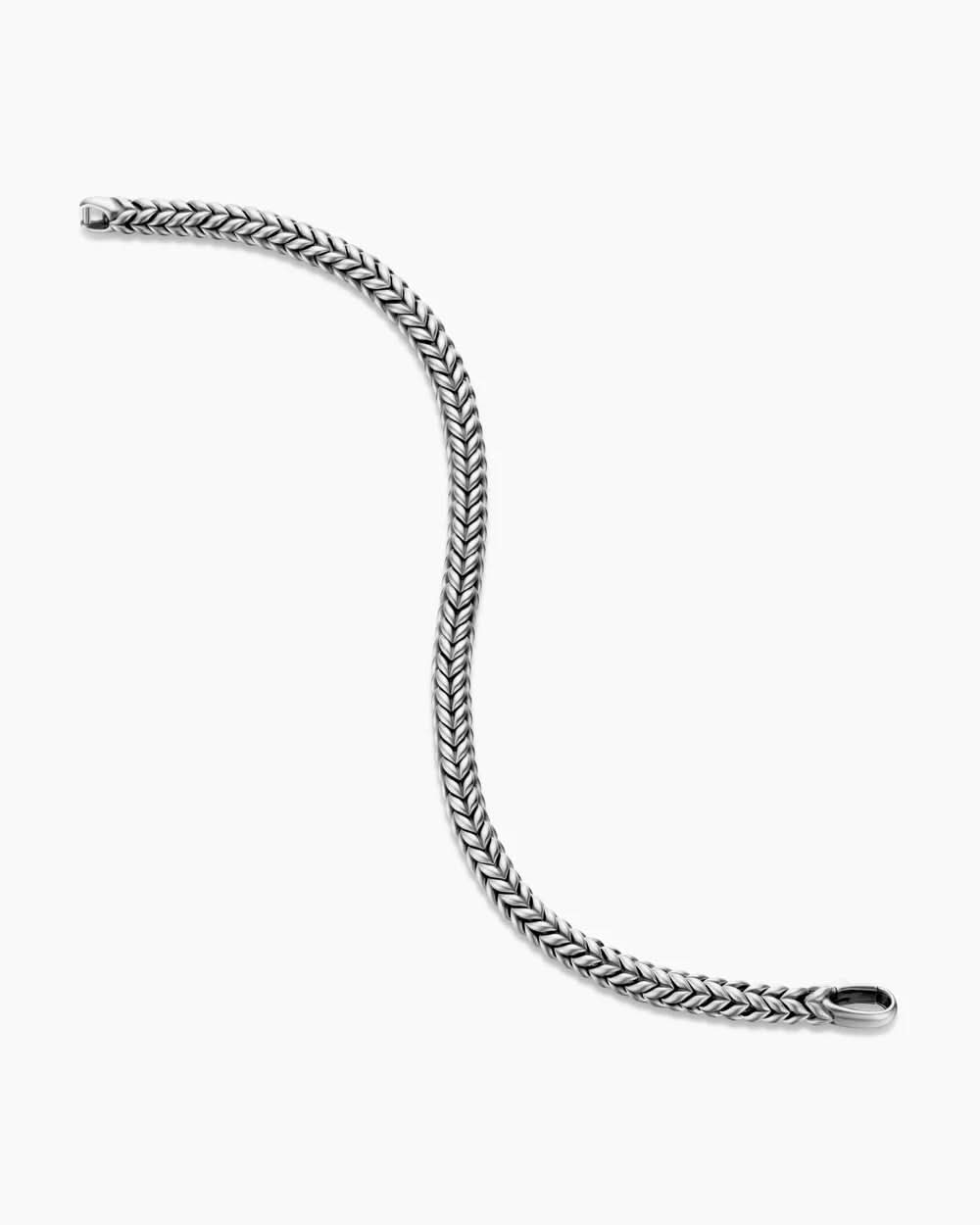 Bracelet AureonLink en acier inoxydable tressé — étanche, design à maillons en chevrons