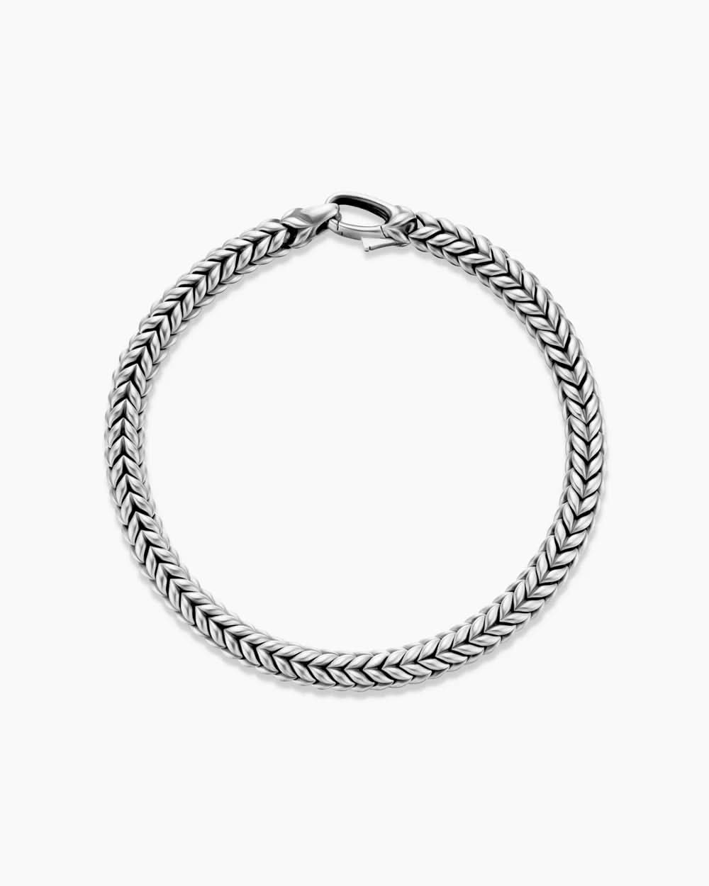 Bracelet AureonLink en acier inoxydable tressé — étanche, design à maillons en chevrons