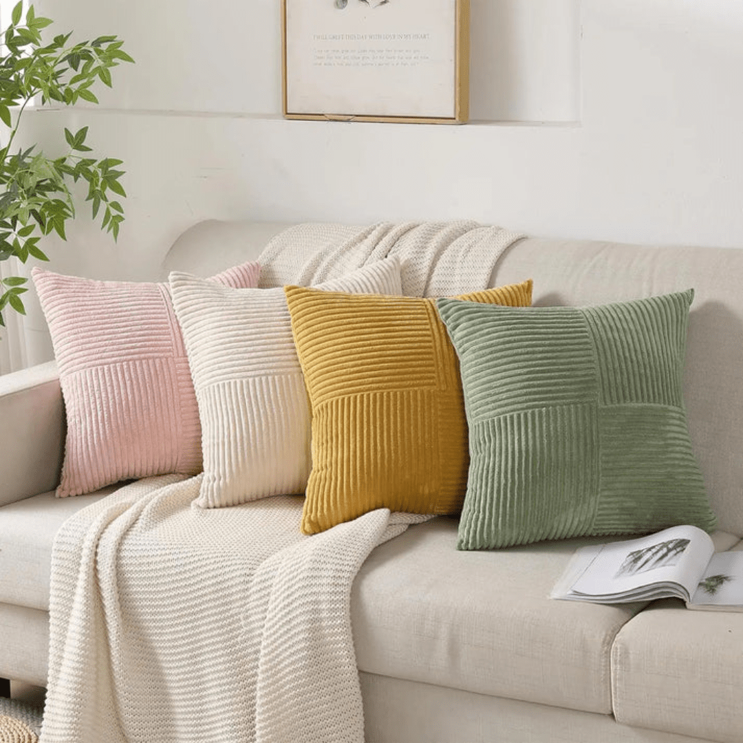 Dekorační polštář CozyNest — čtvercový dekorační polštář 45 × 45 cm