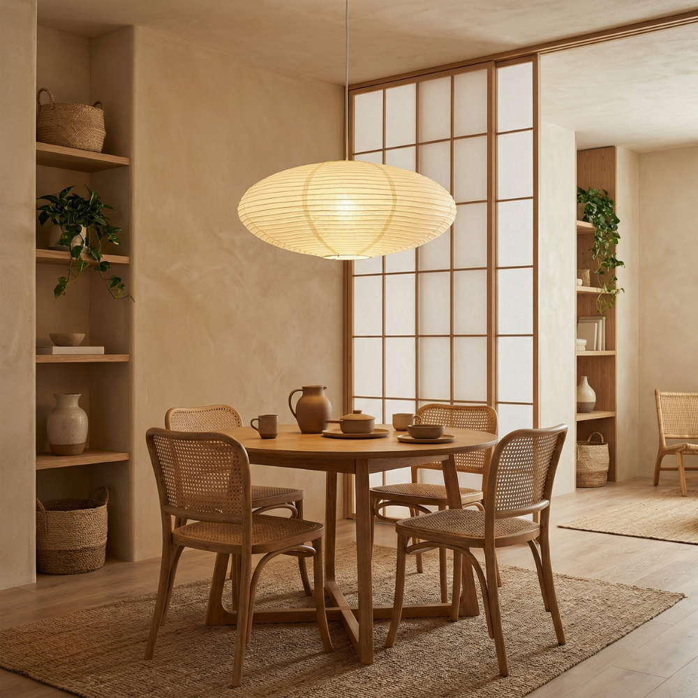 Novae Paper Pendant Light For Living Rooms And Dining Areas