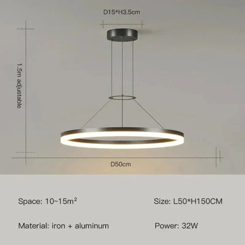 Arlena LED Pendant Light Minimal Modern Style Dining