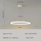 Arlena LED Pendant Light Minimal Modern Style Dining