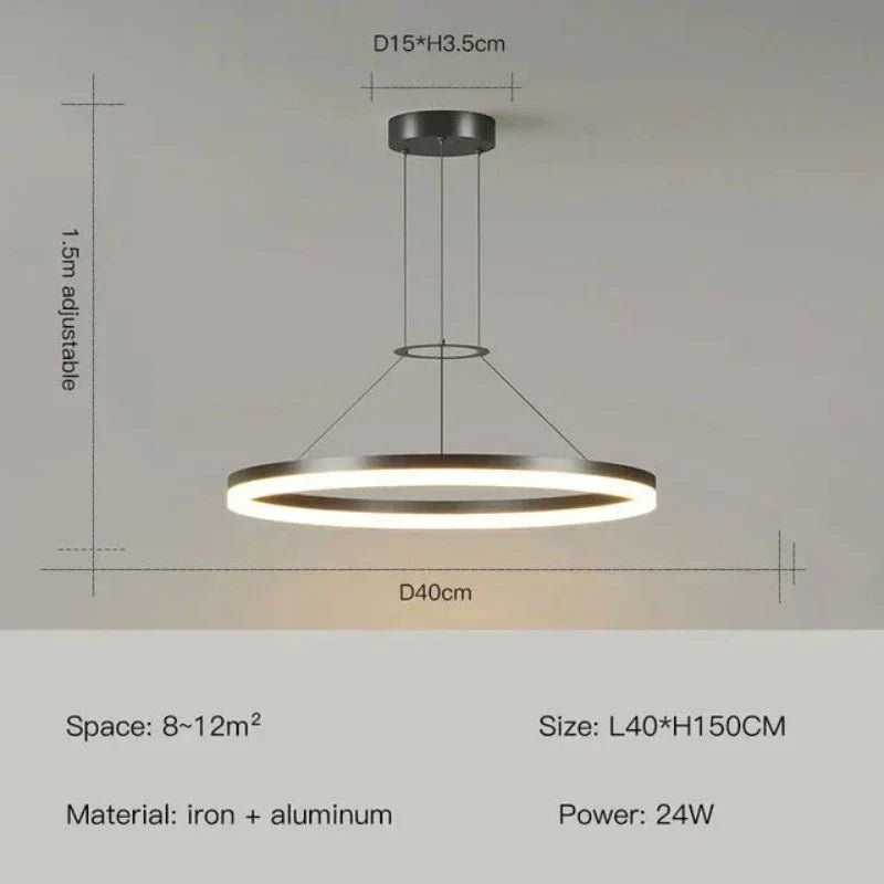 Arlena LED Pendant Light Minimal Modern Style Dining