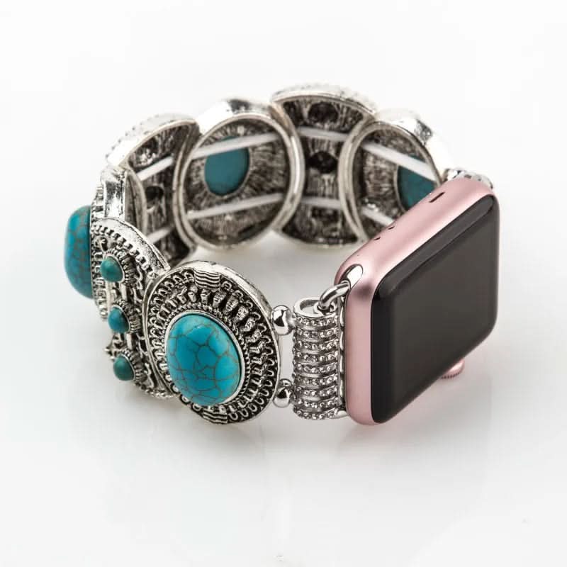 Luma Boho-Chic Smartwatch Band, Turquoise Accent Strap