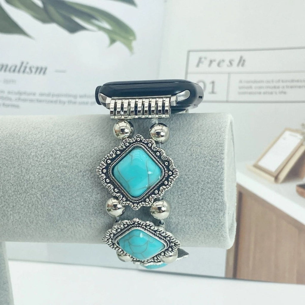 Luma Boho-Chic Smartwatch Band, Turquoise Accent Strap