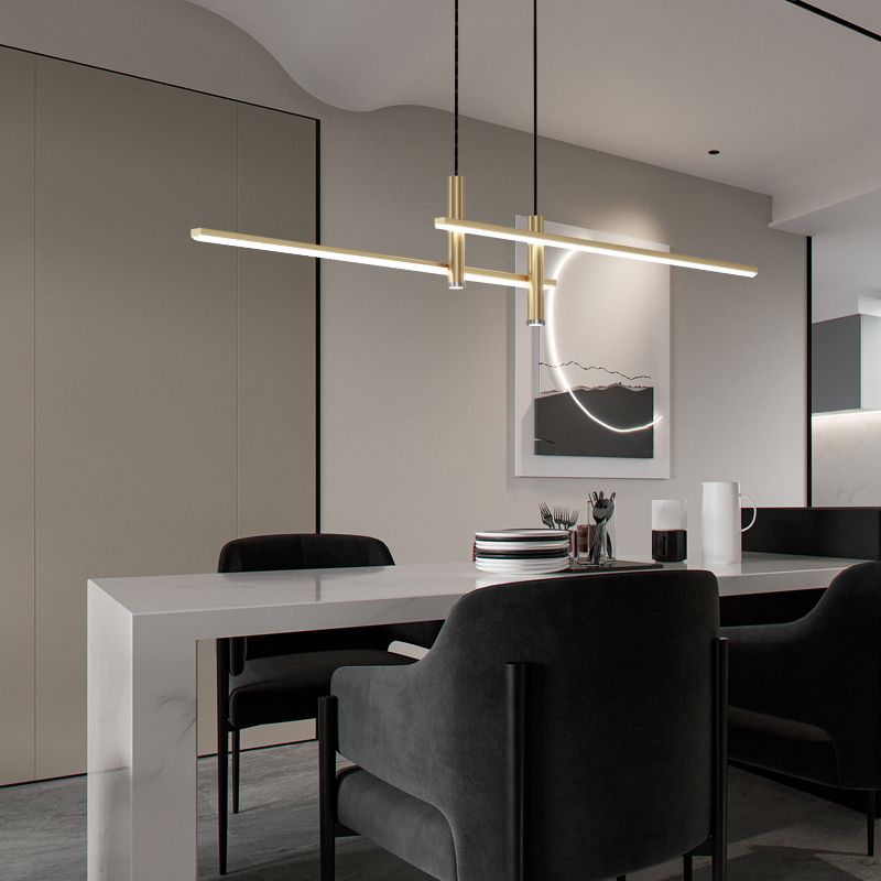 Avelin Modern Linear LED Pendant Light By Lumiere Studio