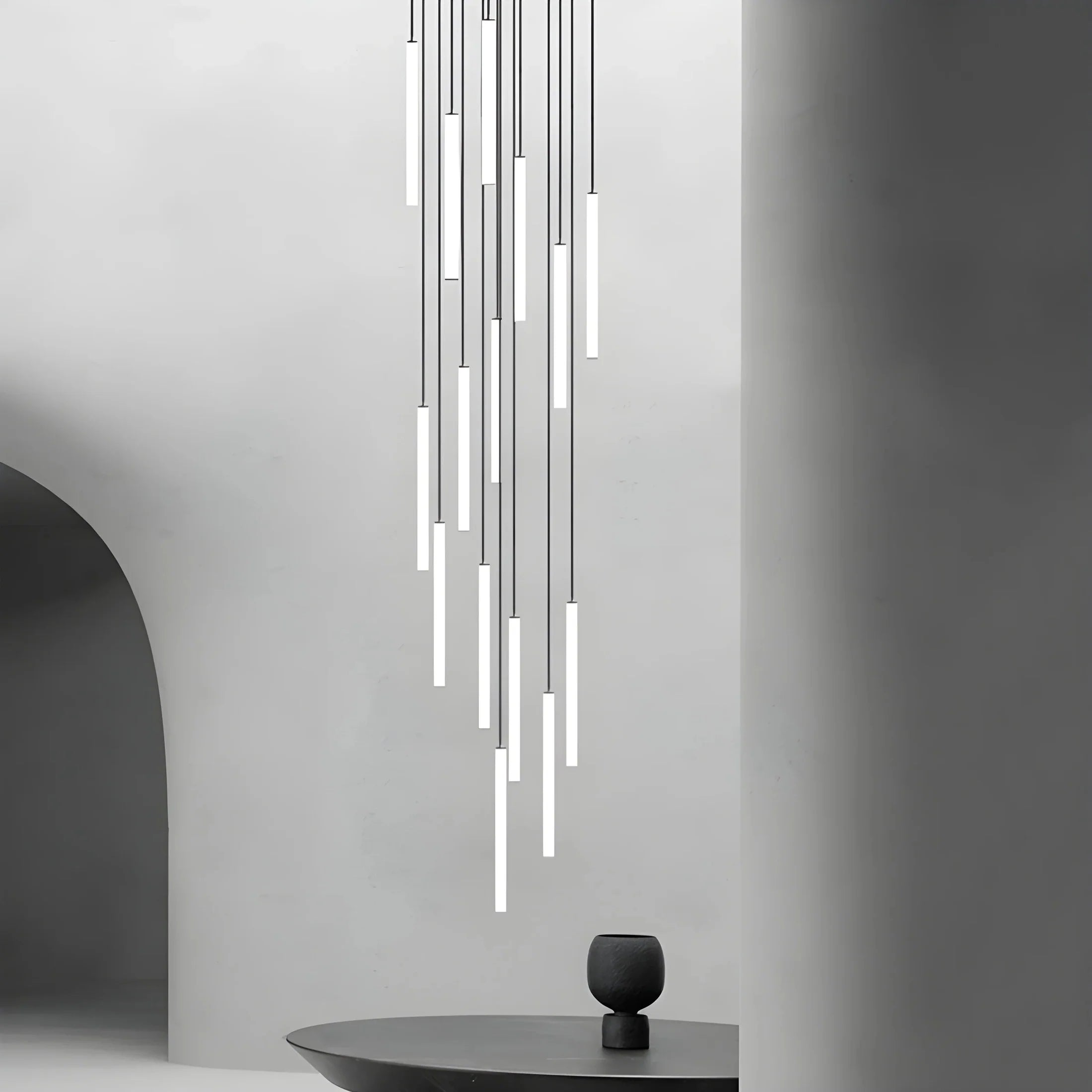 Lysandre Elegant Spiral Pendant Light for Grand Staircases