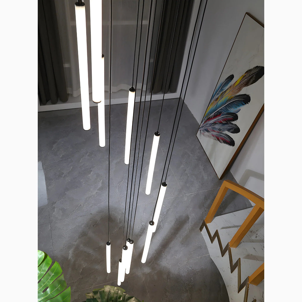 Lysandre Elegant Spiral Pendant Light for Grand Staircases