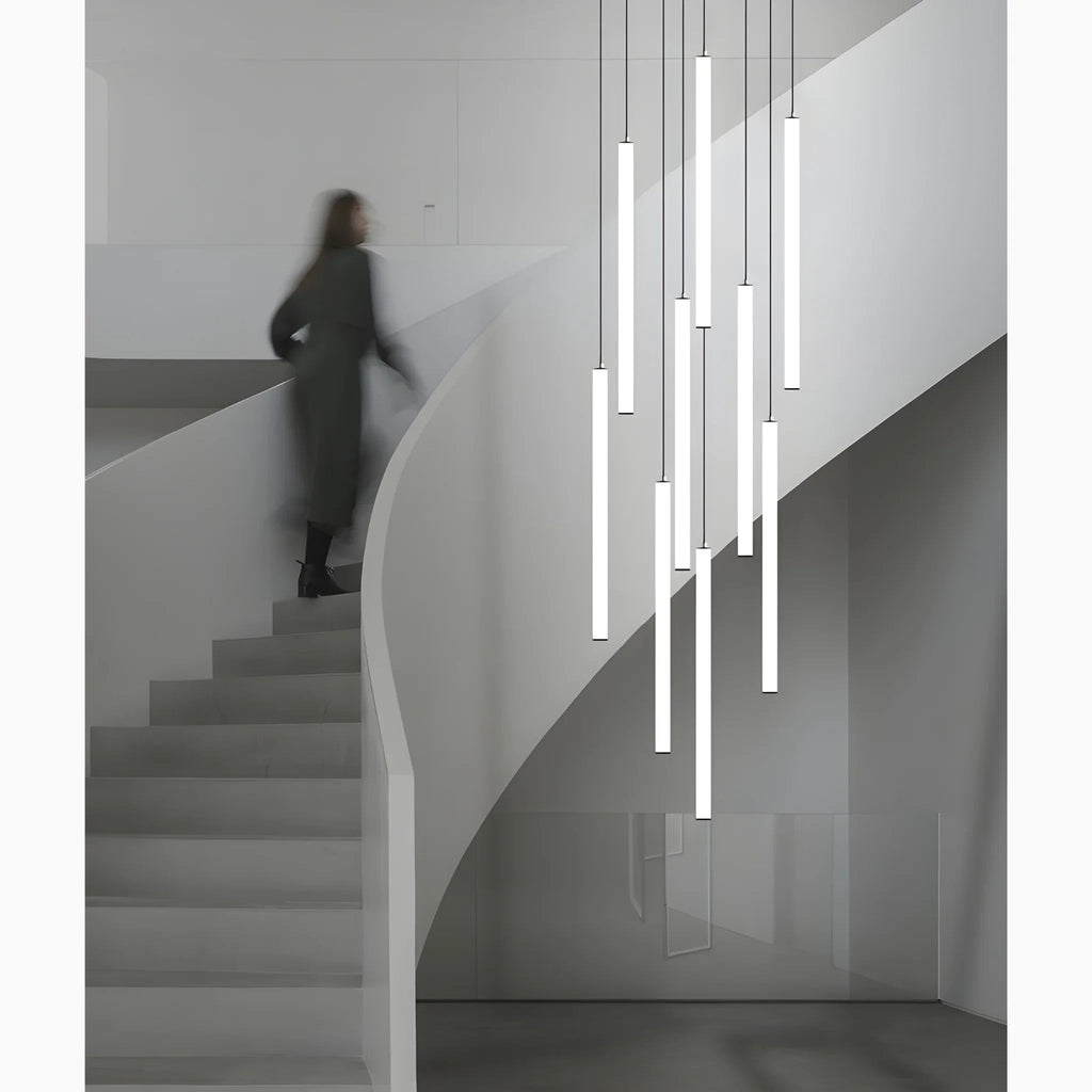 Lysandre Elegant Spiral Pendant Light for Grand Staircases