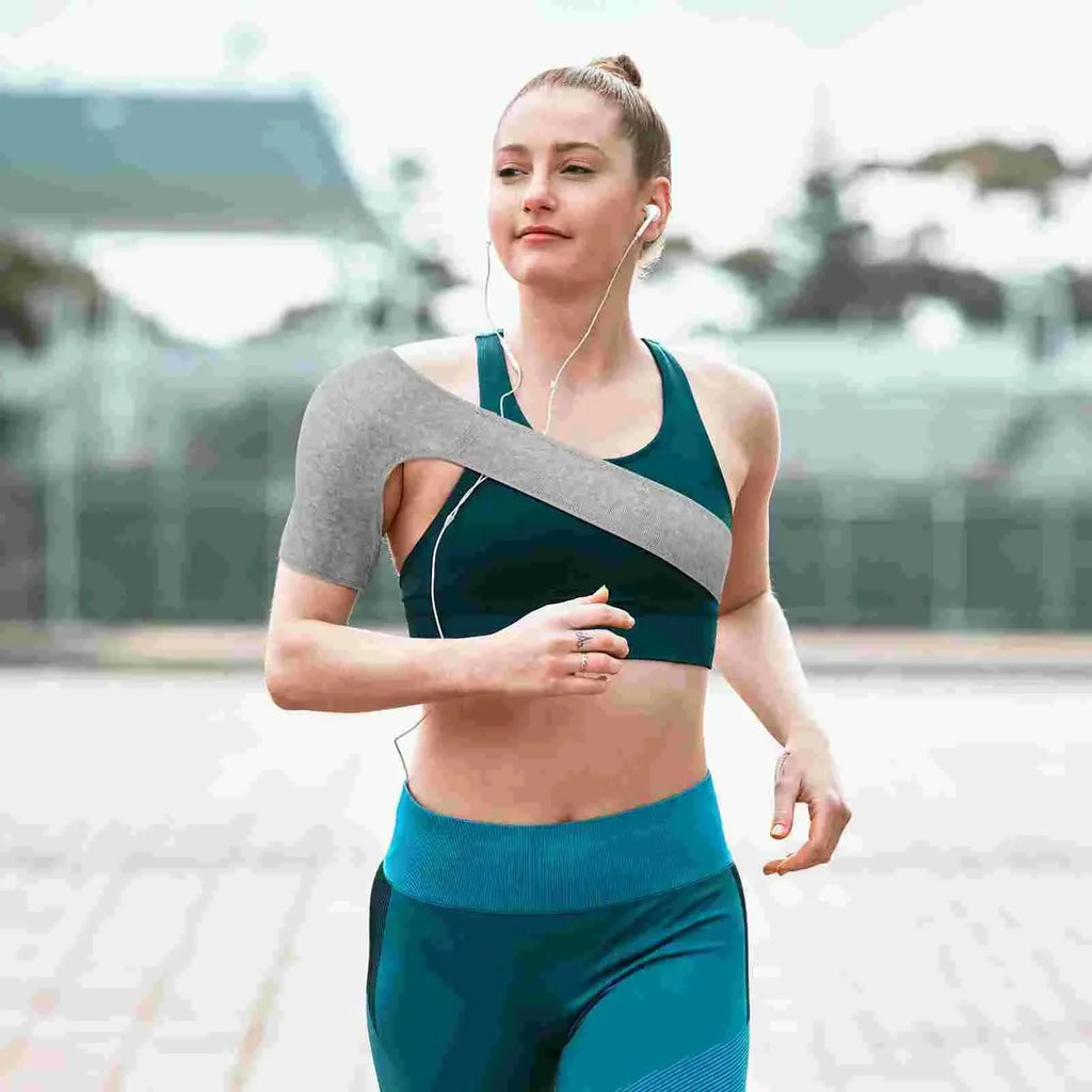 Suport reglabil pentru umăr FlexGuard — design ergonomic și respirabil, PowerPad integrat