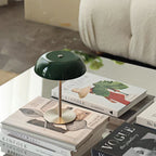 Bedside Lamp Cordless LED 1W Green Dimmable Alloy, Dimmable Warm Glow | Euroselle