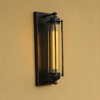 Vintage LED wall light with warm ambient glow and classic metal design for cozy, elegant interior wall illumination - Euroselle