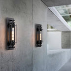 Vintage LED wall light with warm ambient glow and classic metal design for cozy, elegant interior wall illumination - Euroselle