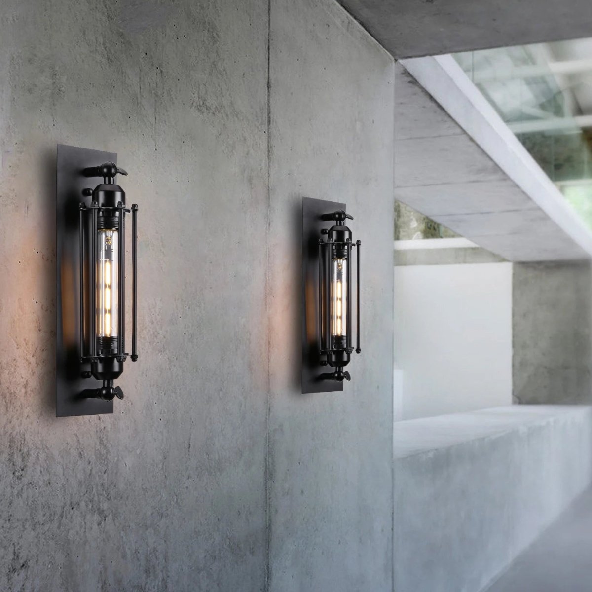 Vintage LED wall light with warm ambient glow and classic metal design for cozy, elegant interior wall illumination - Euroselle