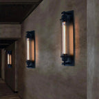 Vintage LED wall light with warm ambient glow and classic metal design for cozy, elegant interior wall illumination - Euroselle