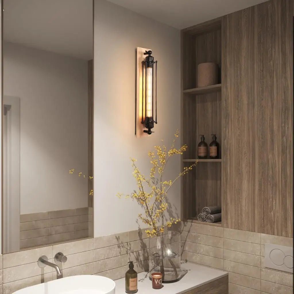 Vintage LED wall light with warm ambient glow and classic metal design for cozy, elegant interior wall illumination - Euroselle