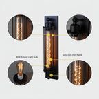Vintage LED wall light with warm ambient glow and classic metal design for cozy, elegant interior wall illumination - Euroselle